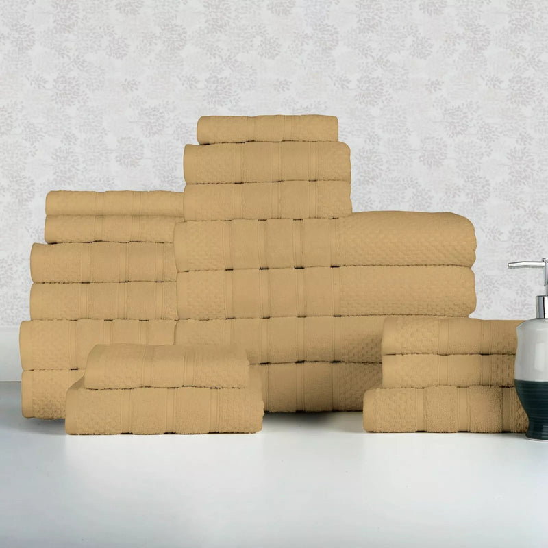 18-Piece Set: Bibb Home `Egyptian Cotton Towel Set Bath - DailySale