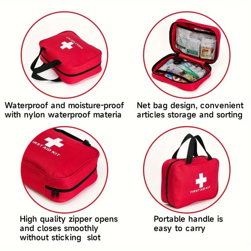 184-Piece: Multi-Purpose First Aid Kit Wellness - DailySale