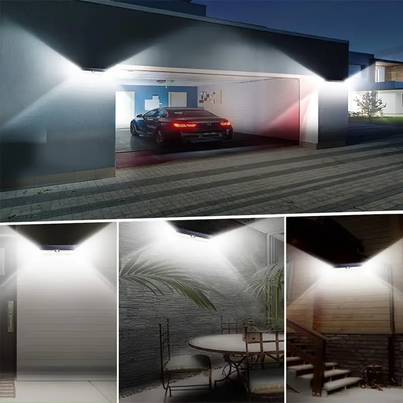 190 LED Upgrading Solar Light Wall Outdoor Lighting - DailySale