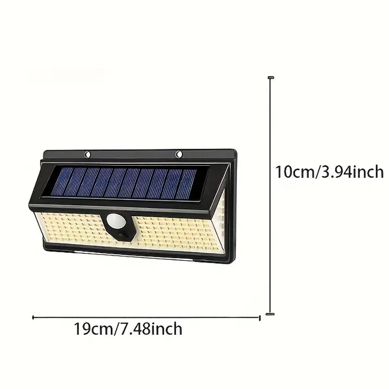 190 LED Upgrading Solar Light Wall Outdoor Lighting - DailySale