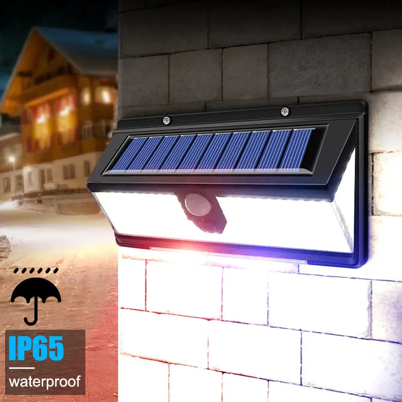 190 LED Upgrading Solar Light Wall Outdoor Lighting - DailySale