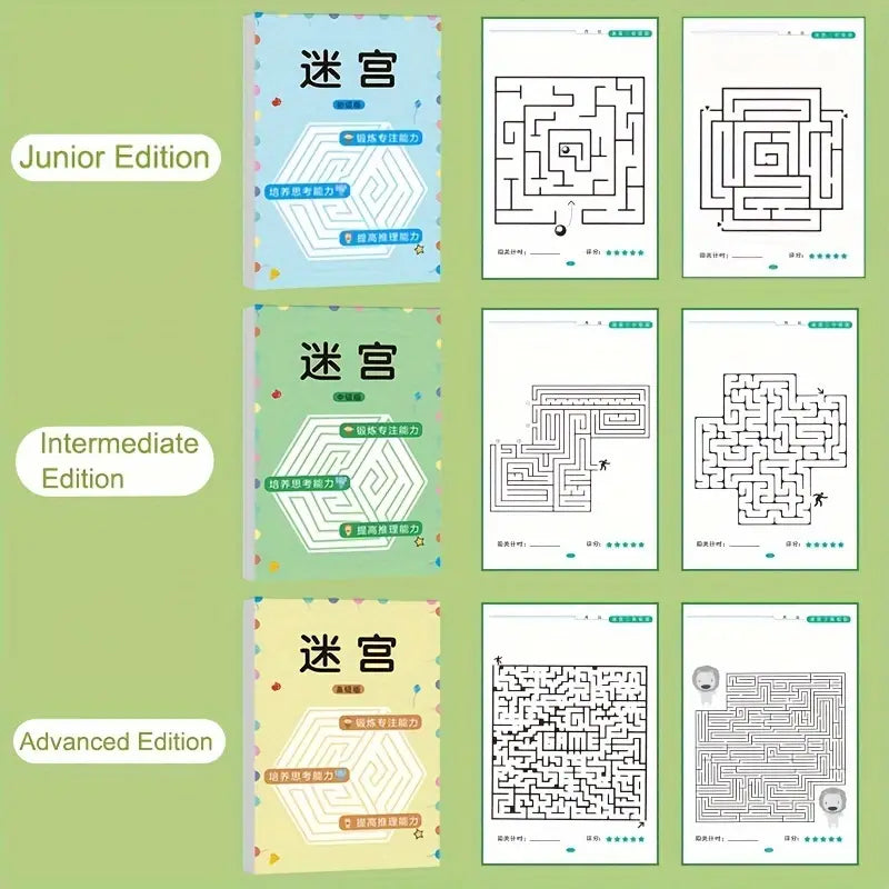 192 Patterns Concentration Maze Training Book Toys & Games - DailySale