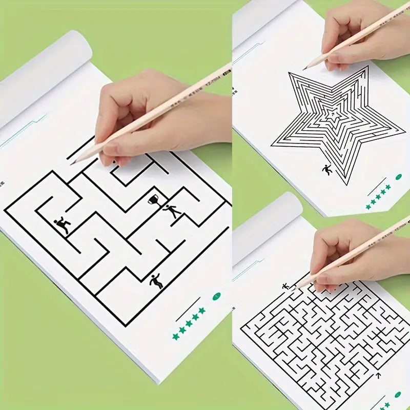 192 Patterns Concentration Maze Training Book Toys & Games - DailySale