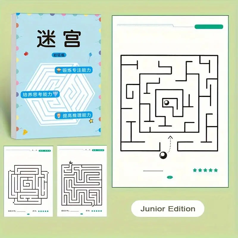 192 Patterns Concentration Maze Training Book Toys & Games Junior - DailySale