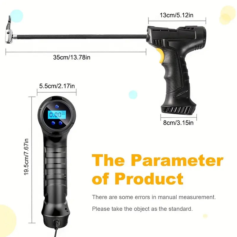 Compact Lightweight Rechargeable Air Pump, Compressors & Inflators with Lithium-Ion Battery