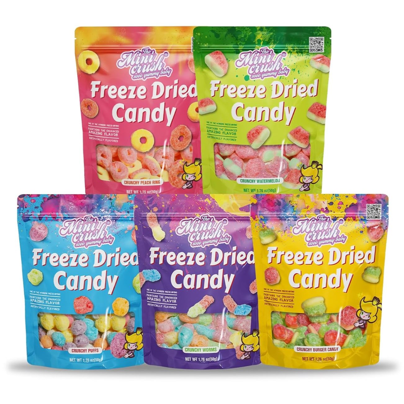 5-Pack: Freeze Dried Crunch Candy Variety Flavor