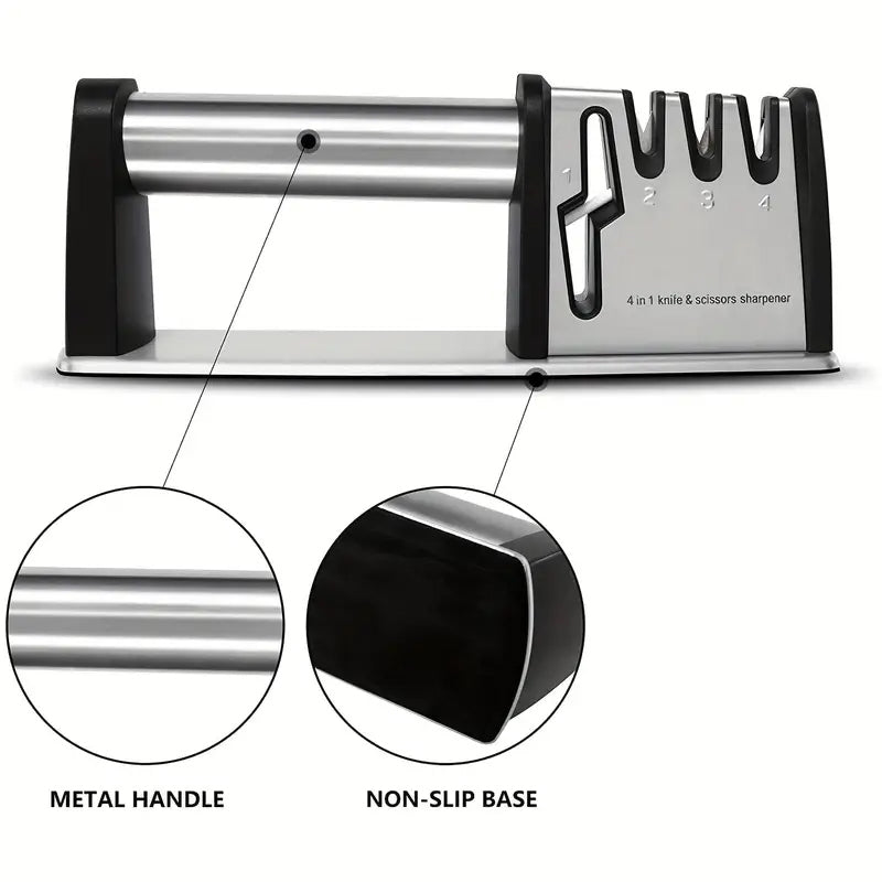 Professional 4-Stage Knife Sharpener Tool