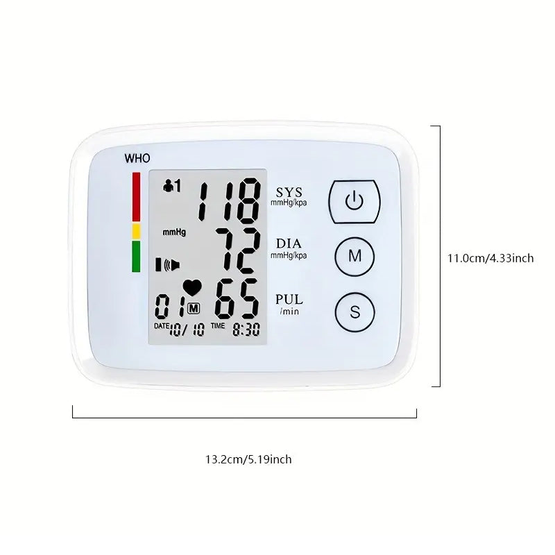 Automatic Upper Arm Blood Pressure Monitor with Heart Rate