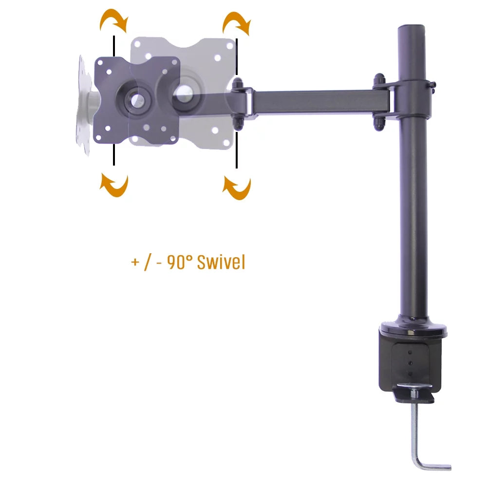 KORAMZI Articulating/TV Desk Mount 100x100 VESA Fits 10-30" TV KWM1420