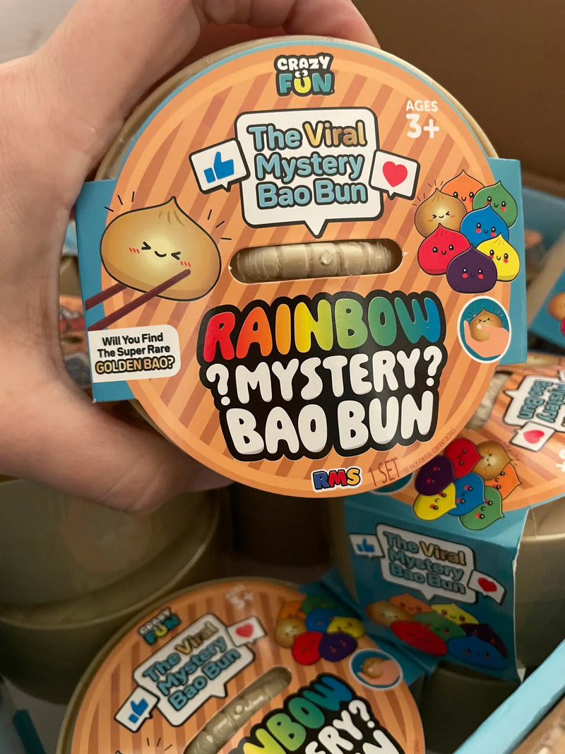 RMS Crazy Fun Rainbow Mystery Bao Bun | Mystery Squishy Toy & Rare Rainbow Chase