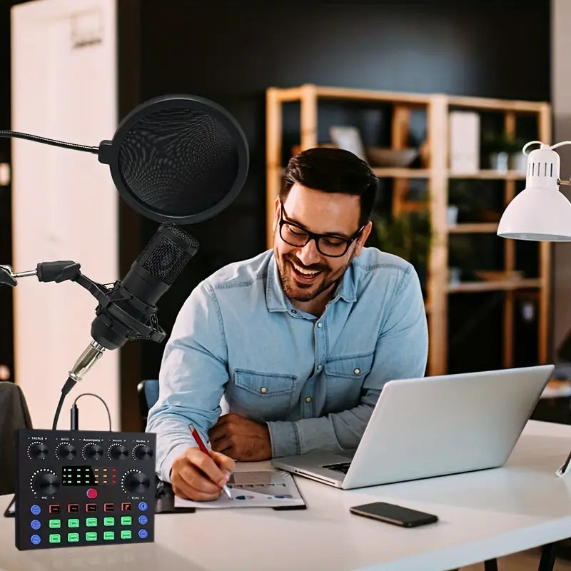 High-end Professional Podcast Equipment Kit and BM800 Condenser Microphone