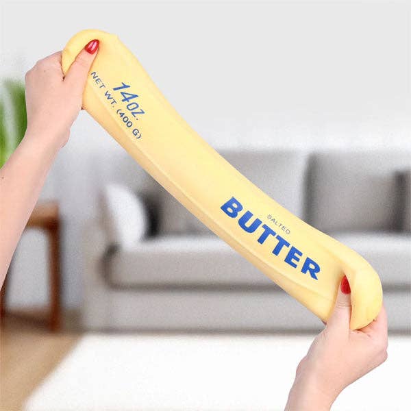Giant Salted Butter Stick 10" Slow-Rise Squishy Fidget Toy