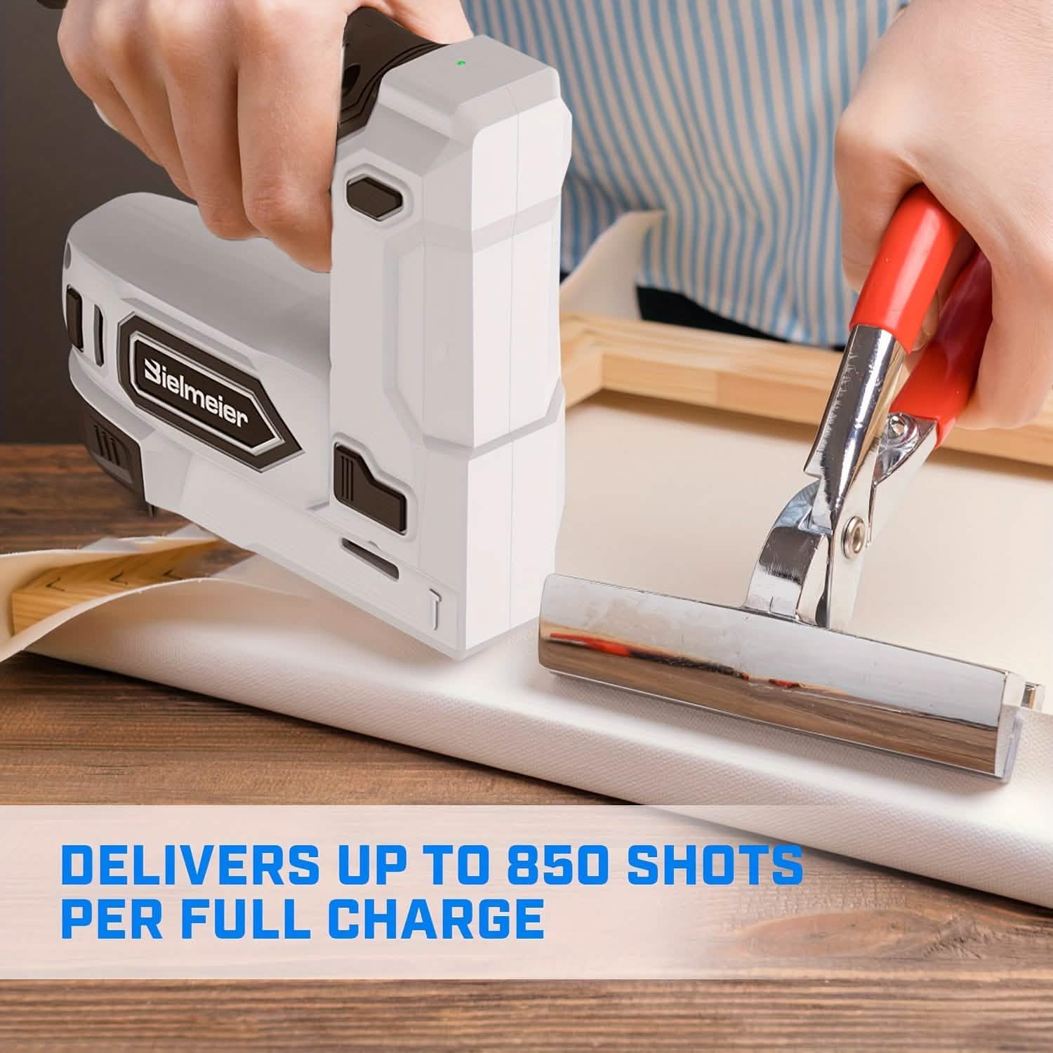 Bielmeier 20V Cordless 2-in-1 Stapler & Brad Nailer
