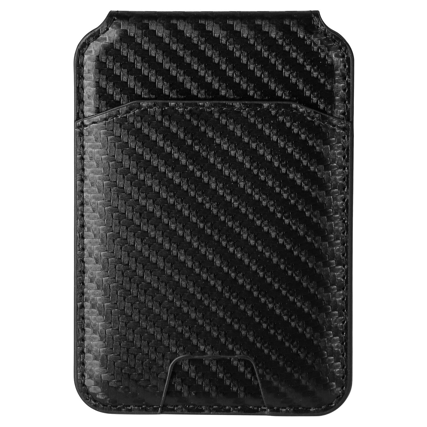 2-in-1 Magnetic Card Wallet Phone Stand Mobile Accessories Carbon Fiber - DailySale