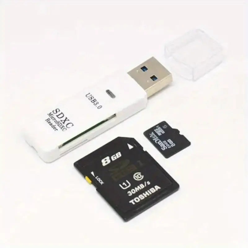 2-in-1 Multi Card Reader USB 3.0 Micro SD TF Card Memory Flash Drive Adapter Computer Accessories - DailySale