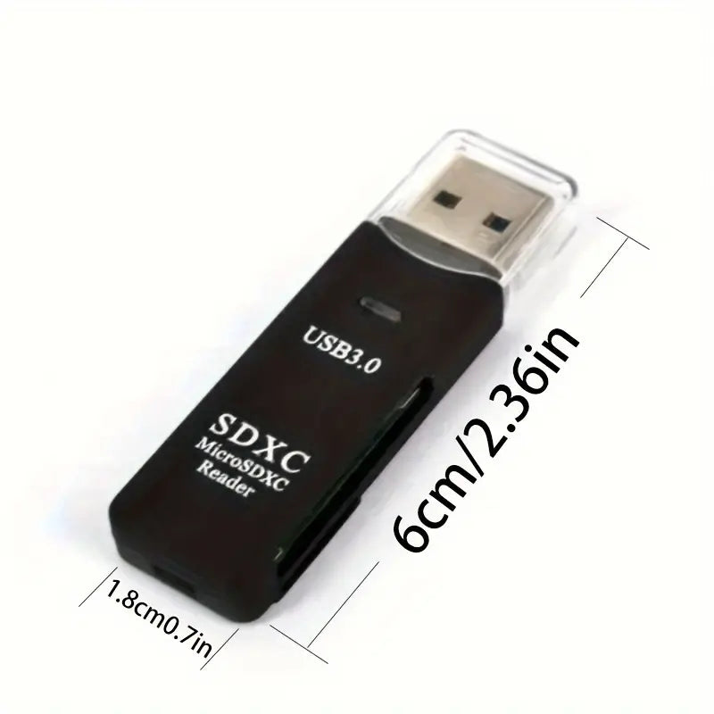 2-in-1 Multi Card Reader USB 3.0 Micro SD TF Card Memory Flash Drive Adapter Computer Accessories - DailySale