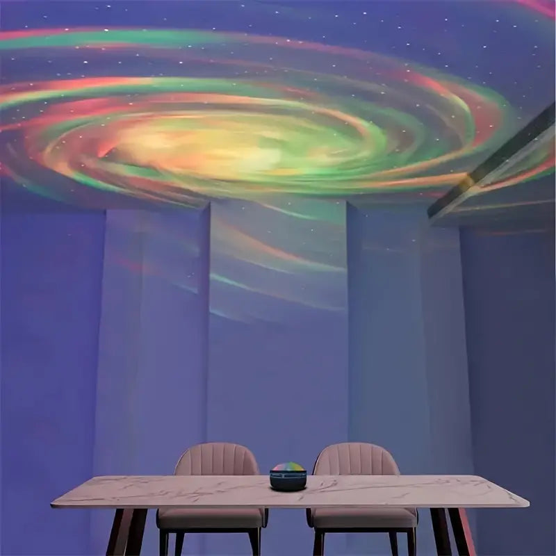 2-in-1 Northern Lights and Ocean Wave Projector with Enchanting Starry Sky Lights Indoor Lighting - DailySale