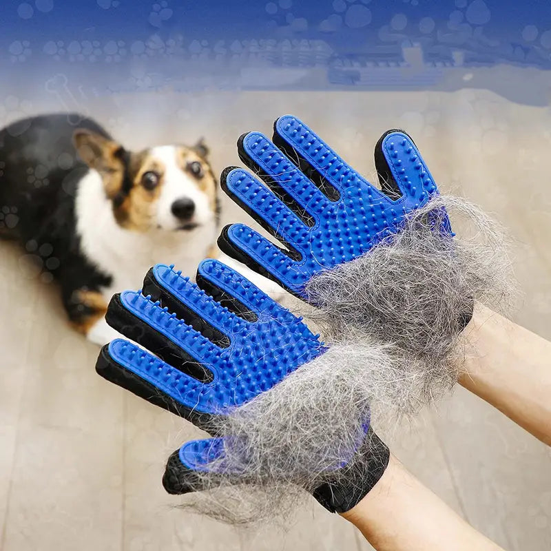 2-in-1 Pet Grooming Gloves Brushes For Dogs And Cat Pet Supplies - DailySale