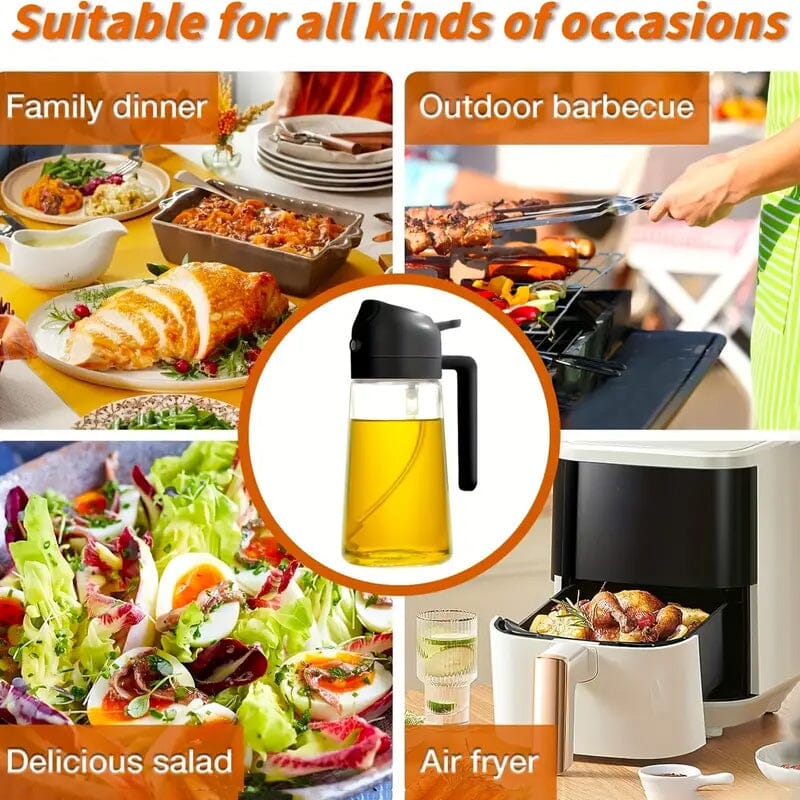 2-in-1 Portable Oil Sprayer and Dispenser Kitchen Tools & Gadgets - DailySale