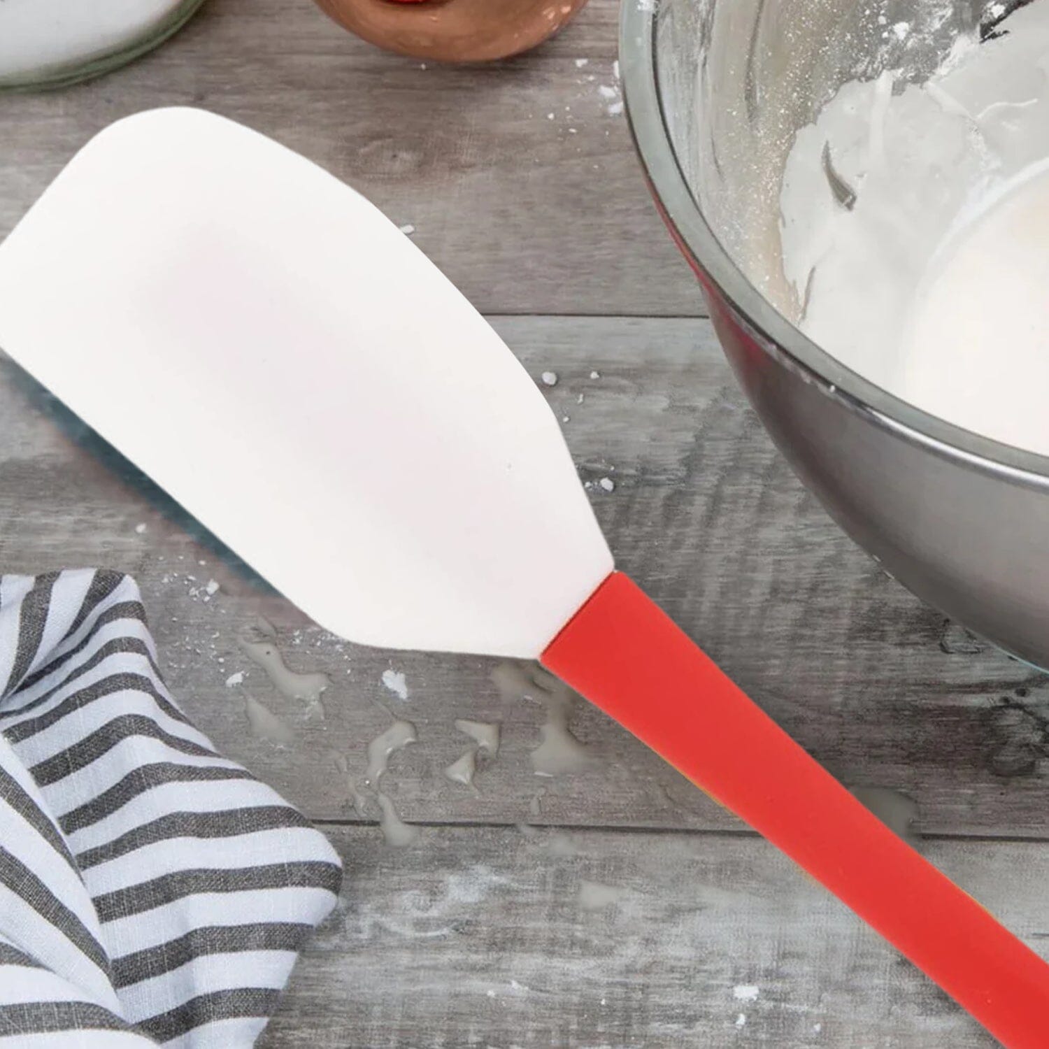 2-in-1 Silicone One Tablespoon Cookie Scoop and Spatula to Stir, Fold, Scrape Kitchen Tools & Gadgets - DailySale