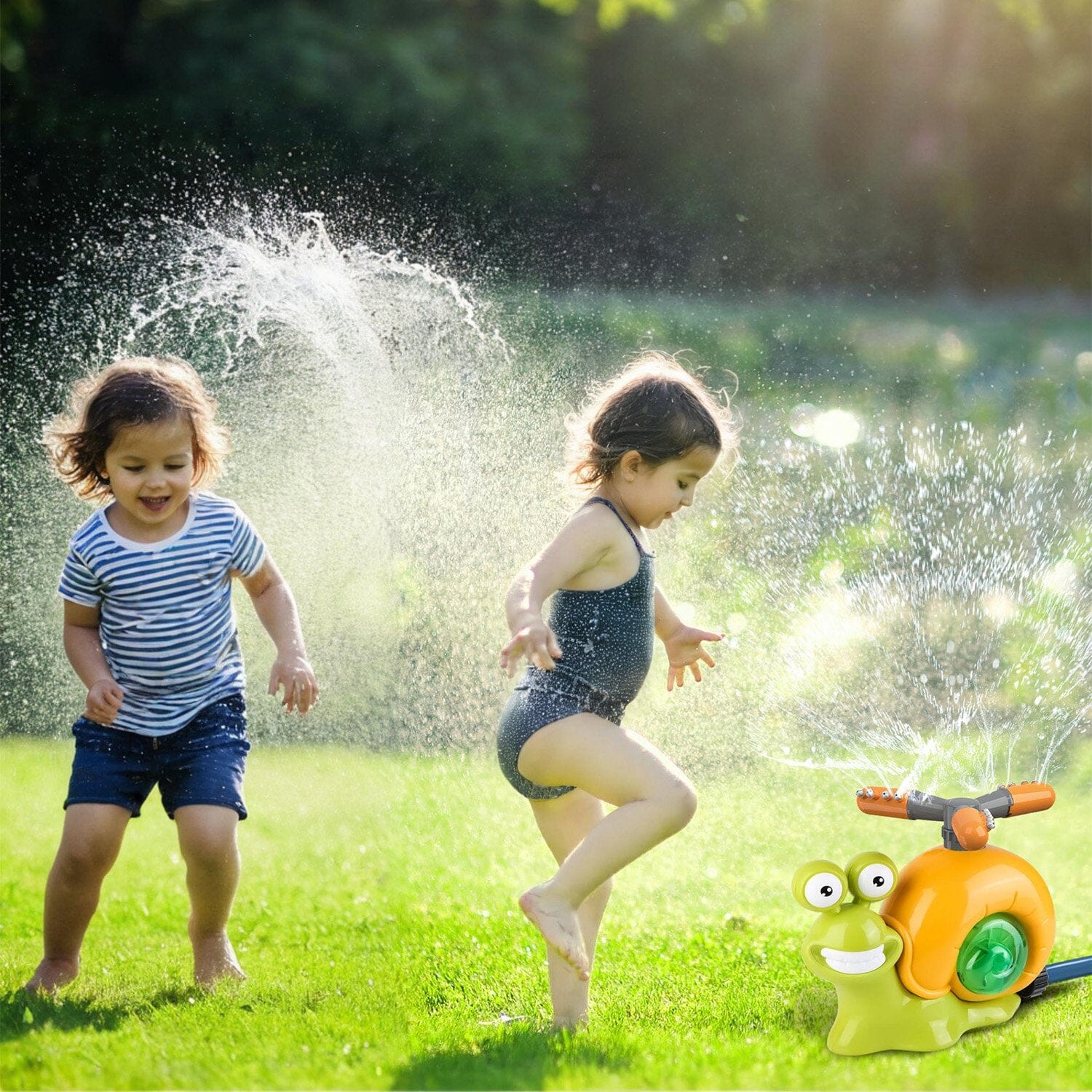 2-in-1 Snail Water Sprinkler Baseball Toy with 2 Sprinkler Nozzles Toys & Games - DailySale