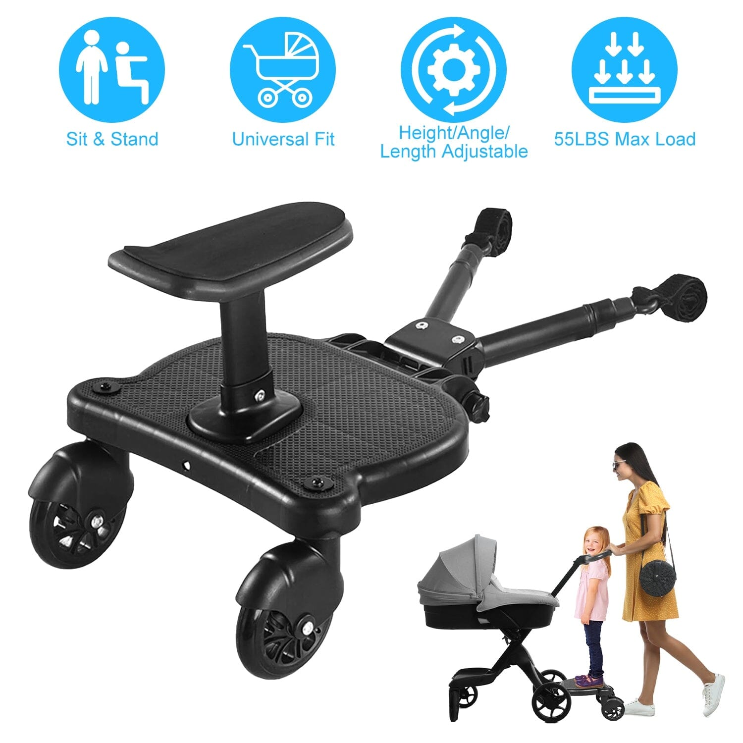 2-in-1 Universal Stroller Board Baby - DailySale