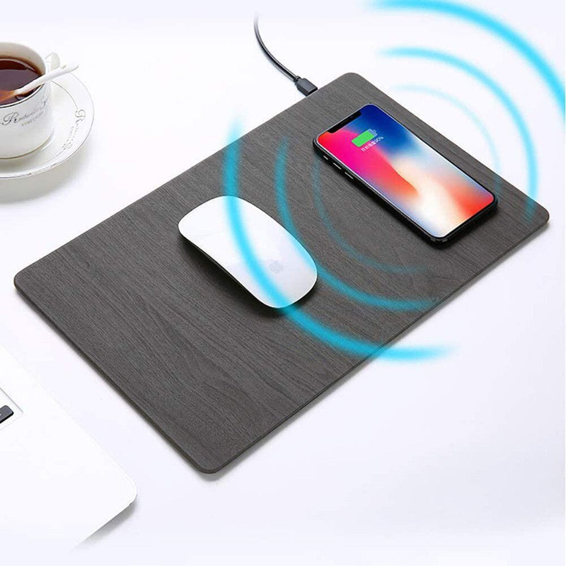 2-in-1 Wireless Charger Mouse Pad - Black Computer Accessories - DailySale