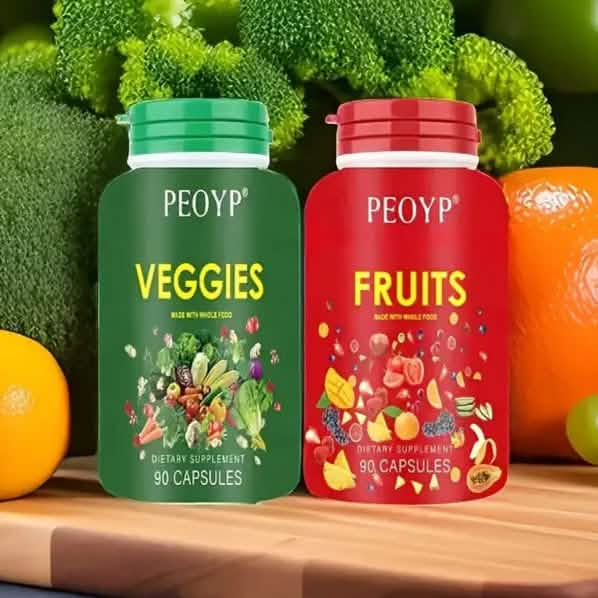2-Pack: 100% Natural Fruits and Vegetables Supplement Wellness - DailySale