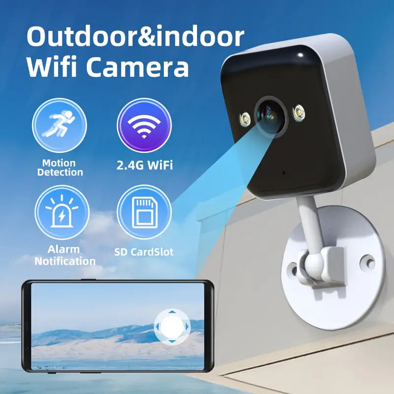 2-Pack: 1080P FHD Wireless Surveillance Camera, Full-Color Night Vision, Two-Way Voice & More Smart Home & Security - DailySale