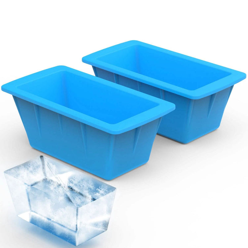 2-Pack: 6.6 lbs. Silicone Freezer Ice Block Molds Kitchen Tools & Gadgets - DailySale