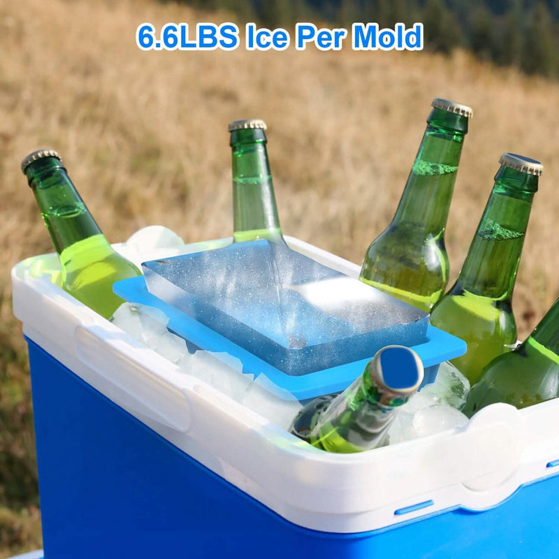 2-Pack: 6.6 lbs. Silicone Freezer Ice Block Molds Kitchen Tools & Gadgets - DailySale