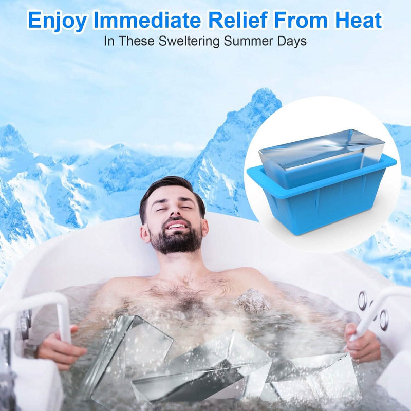 2-Pack: 6.6 lbs. Silicone Freezer Ice Block Molds Kitchen Tools & Gadgets - DailySale