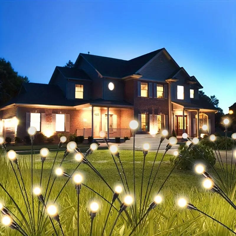 2-Pack: 8-LED Solar Garden Lights Outdoor Lighting - DailySale