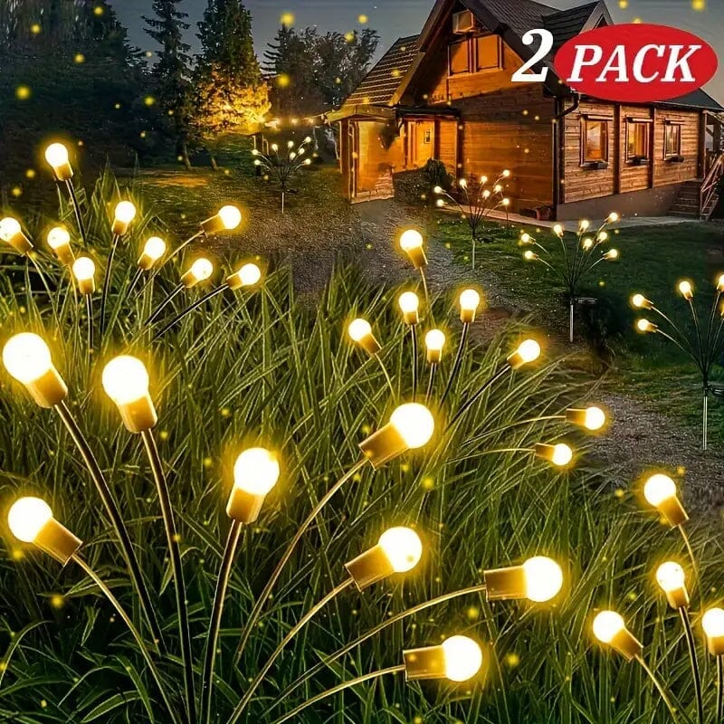 2-Pack: 8-LED Solar Garden Lights Outdoor Lighting - DailySale