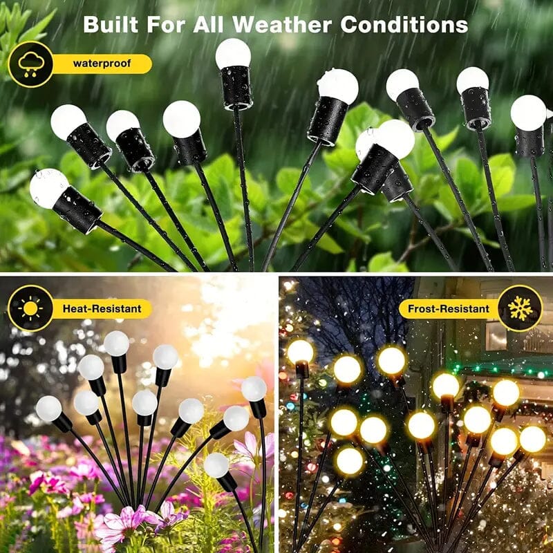 2-Pack: 8-LED Solar Garden Lights Outdoor Lighting - DailySale