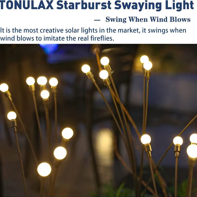 2-Pack: 8-LED Solar Garden Lights Outdoor Lighting - DailySale