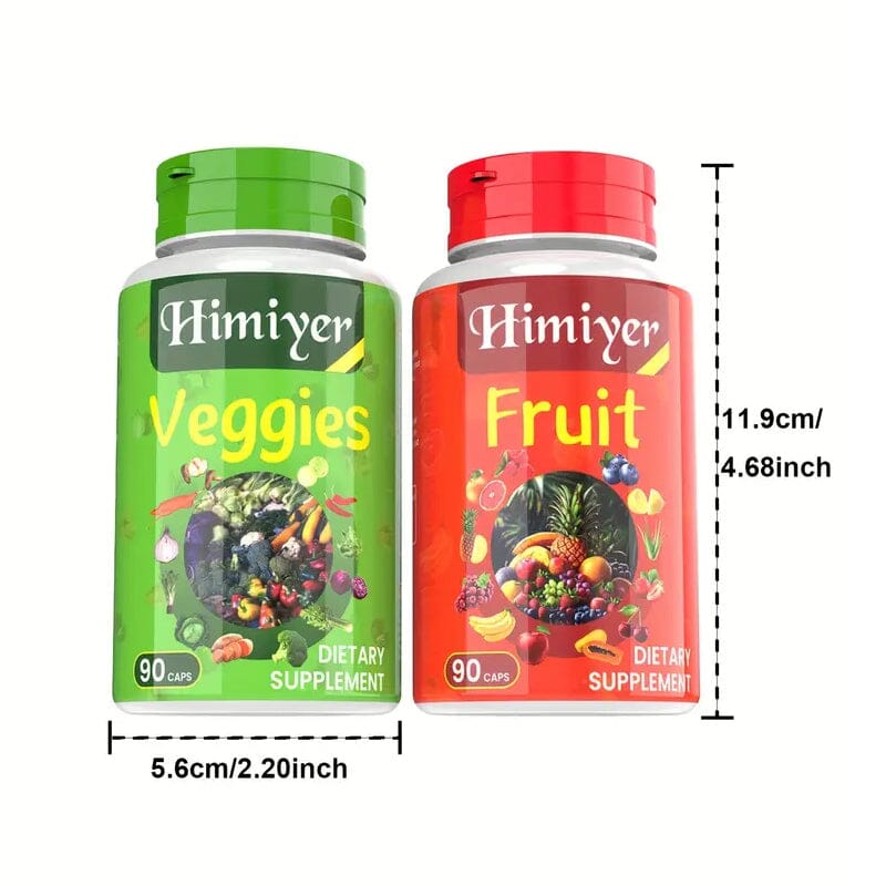 2-Pack: 90-Day Fruit and Veggie Supplements Bundle Wellness - DailySale