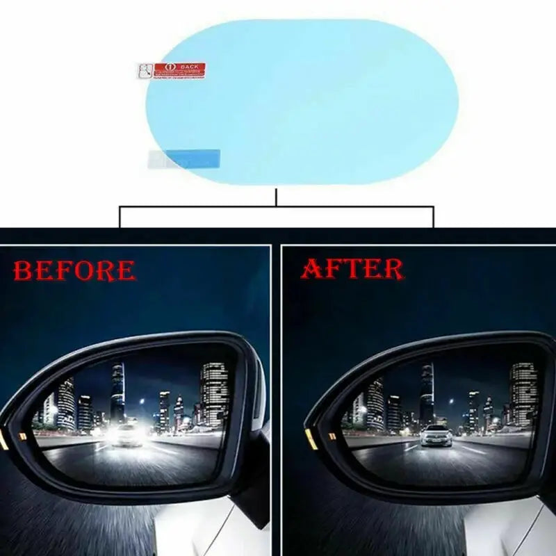 2-Pack: Anti-Rain Clear Film Stickers Automotive - DailySale