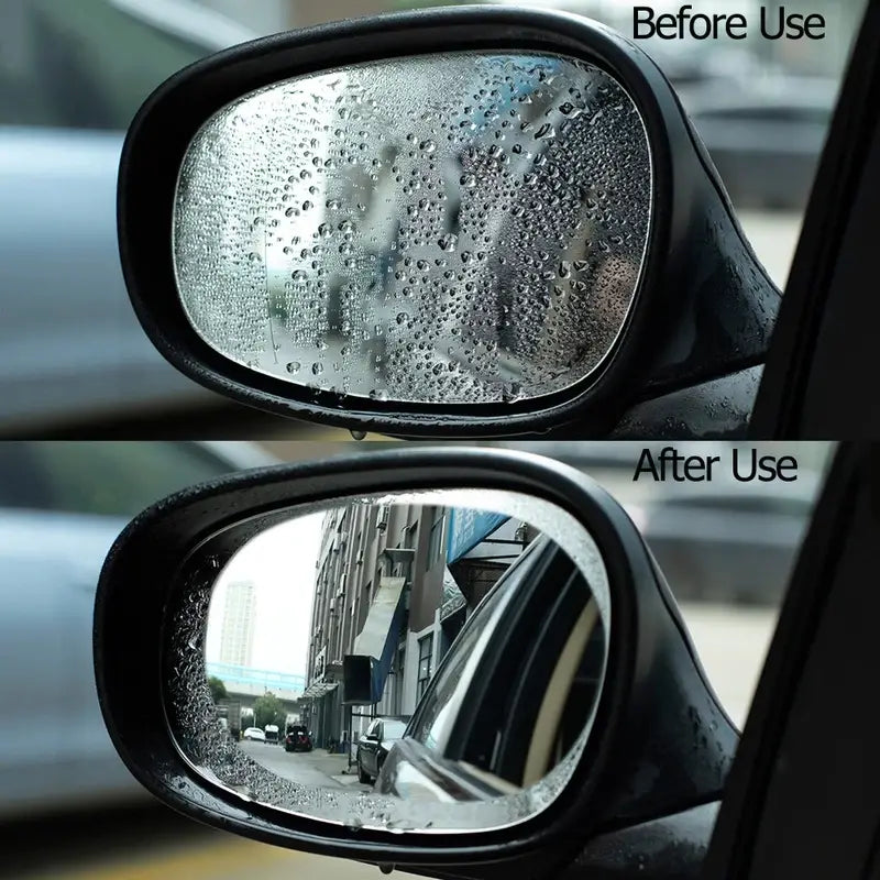 2-Pack: Anti-Rain Clear Film Stickers Automotive - DailySale