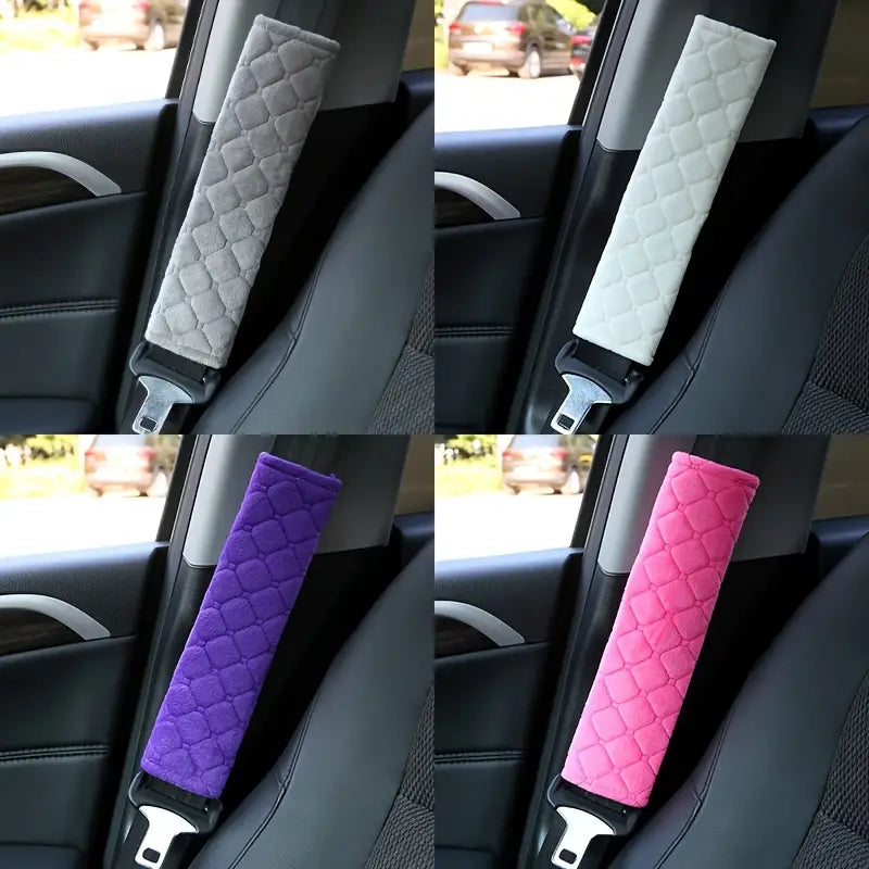 2-Pack: ComfortMax Padded Seat Belt Covers – Universal Fit Automotive - DailySale