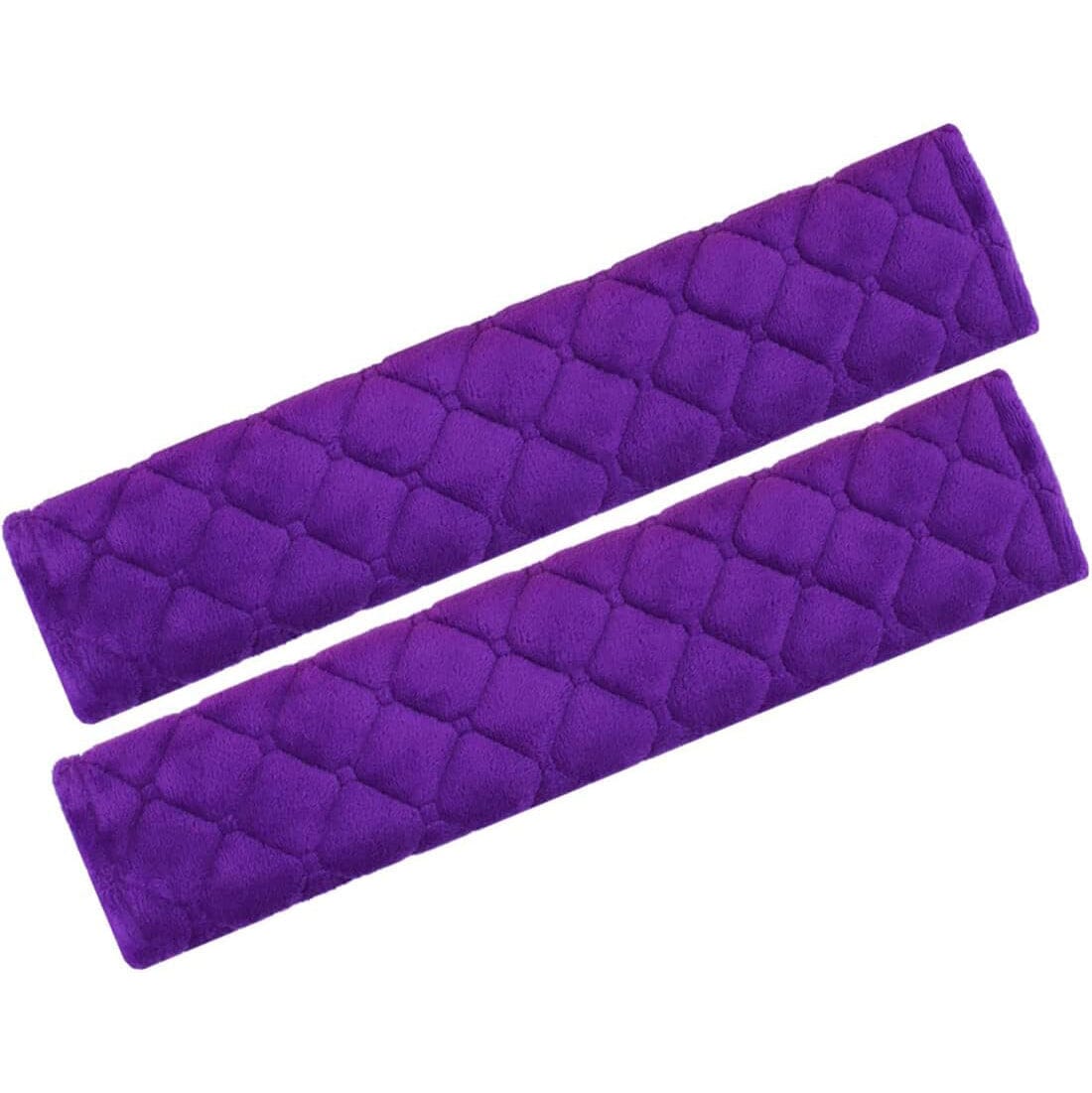 2-Pack: ComfortMax Padded Seat Belt Covers – Universal Fit Automotive Purple - DailySale