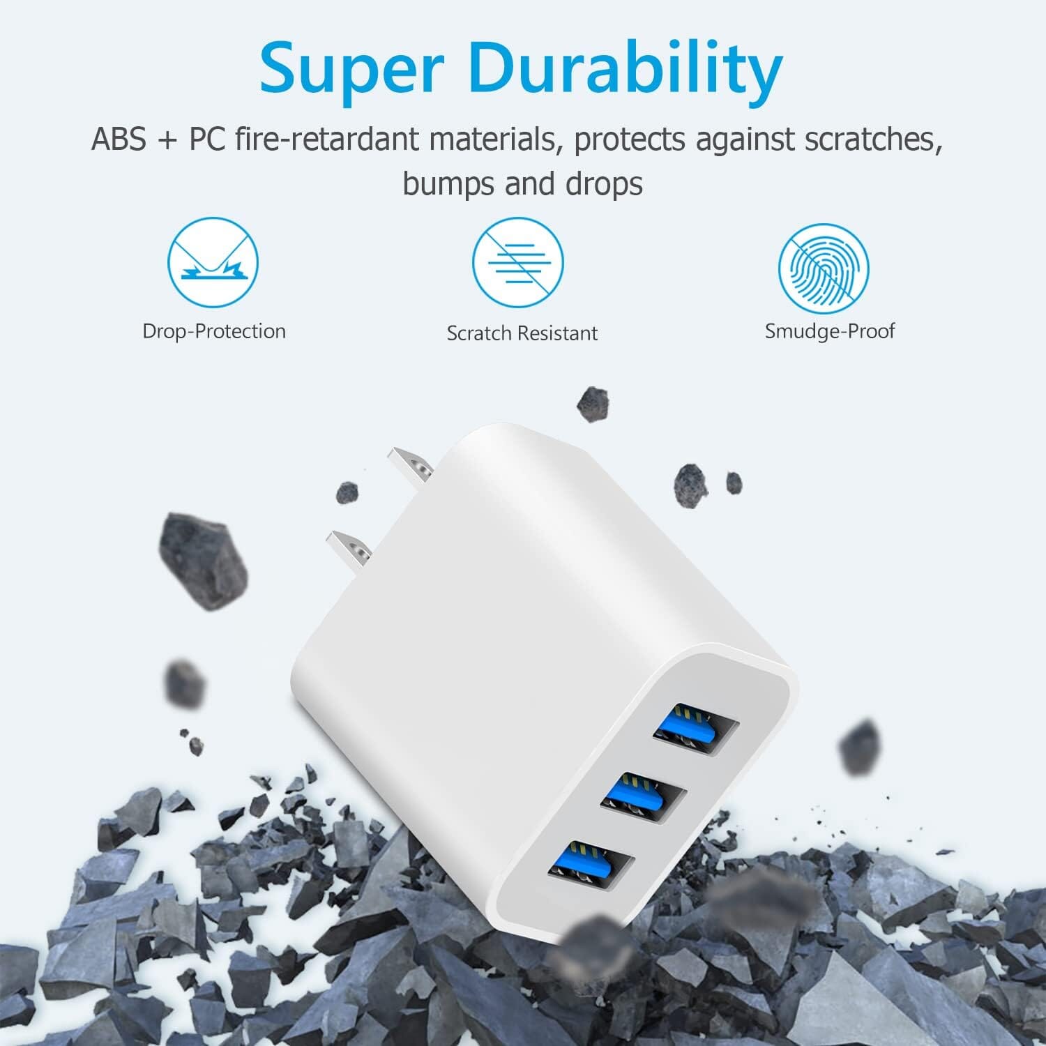 2-Pack: Compact USB Wall Charger Adapters with Quick Charge Mobile Accessories - DailySale