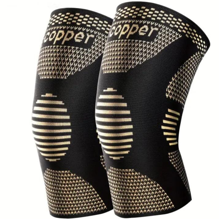 2-Pack: Copper Compression Knee Brace Wellness M - DailySale