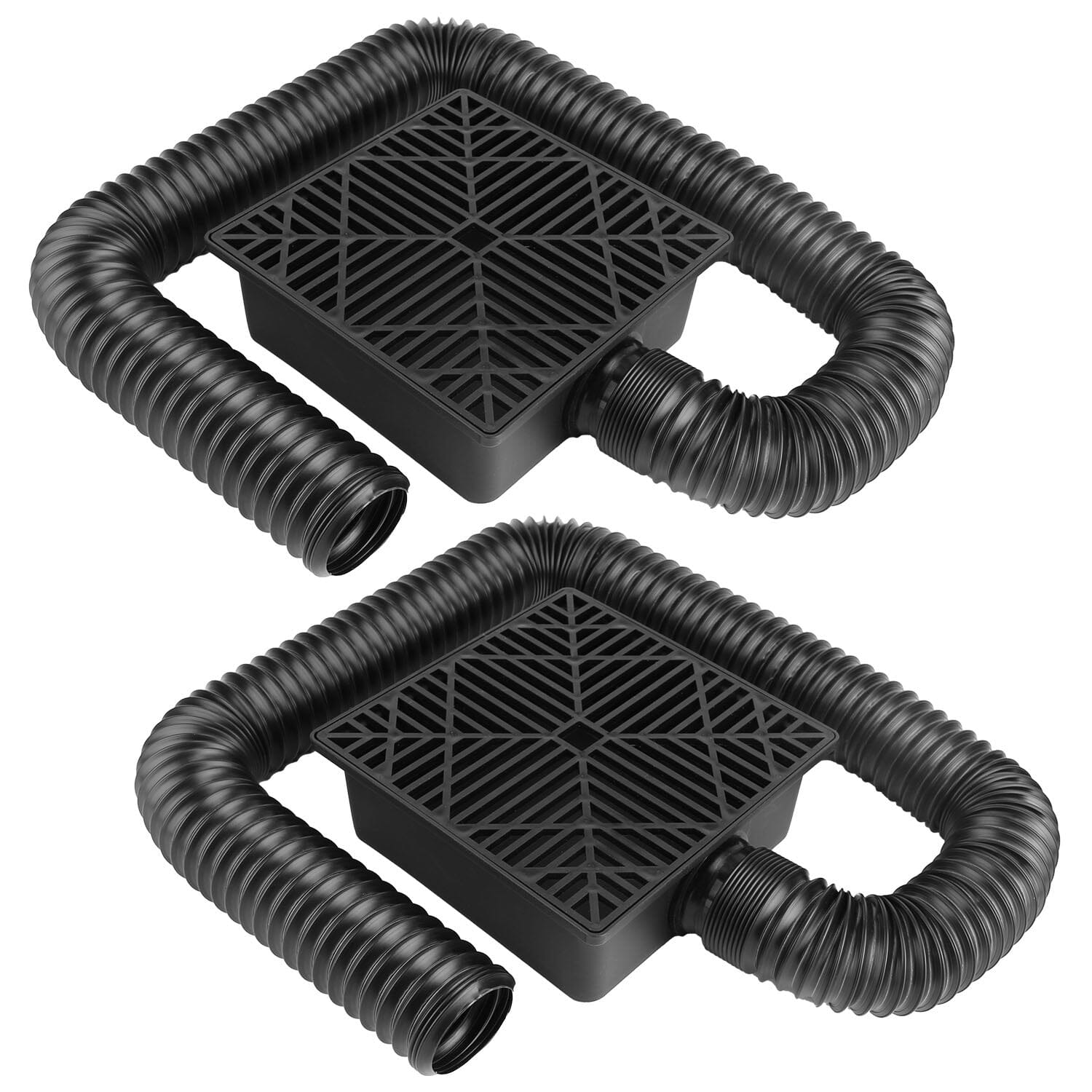 2-Pack: Gutter Downspout Extension Low Profile No Deep Digging Catch Garden & Patio - DailySale