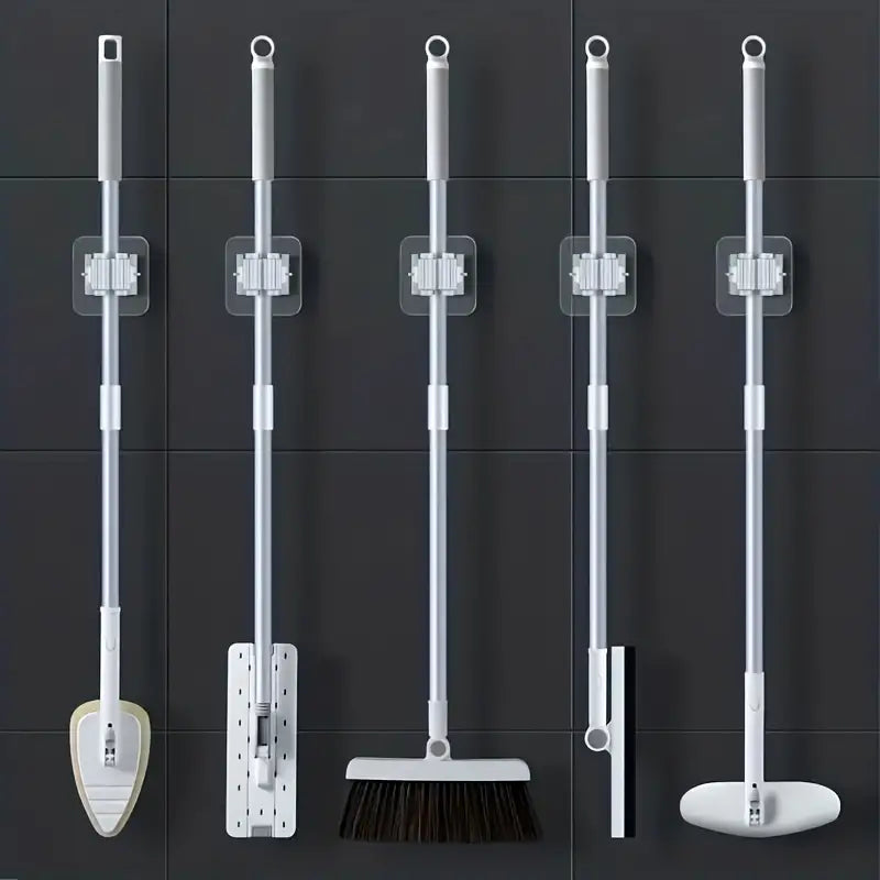 2-Pack: Hanging Mop Storage Rack with Buckle Bath - DailySale