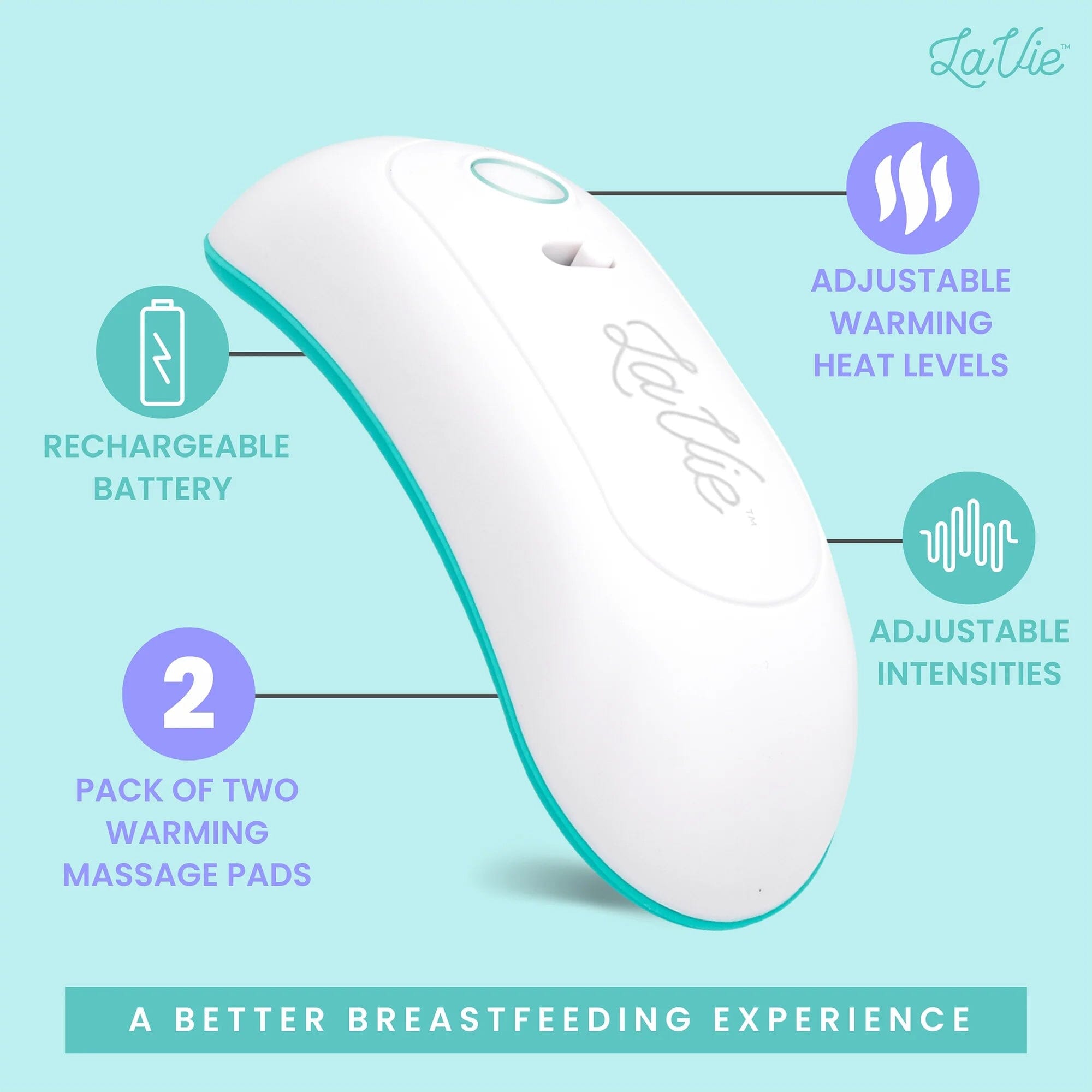 2-Pack: LaVie Warming Lactation Massager Pads Baby - DailySale