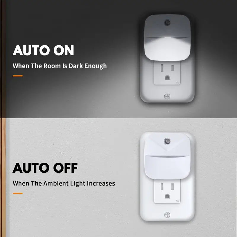 2-Pack: LED Night Light, Night Lights Plug Into Wall With Dusk-to-Dawn Sensors Indoor Lighting - DailySale