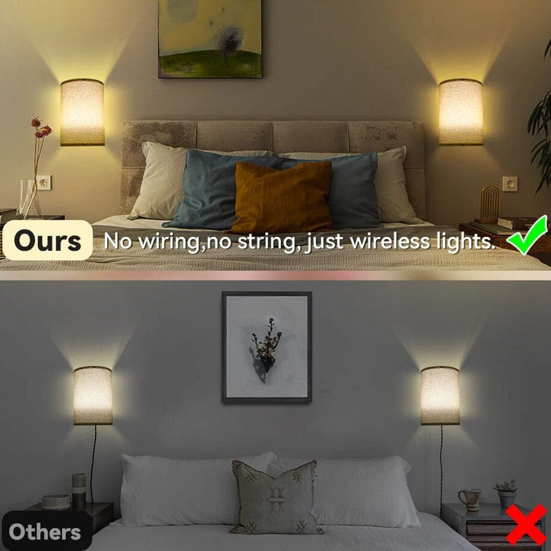 2-Pack: Magnetic Wireless Wall Sconce Lighting Indoor Lighting - DailySale