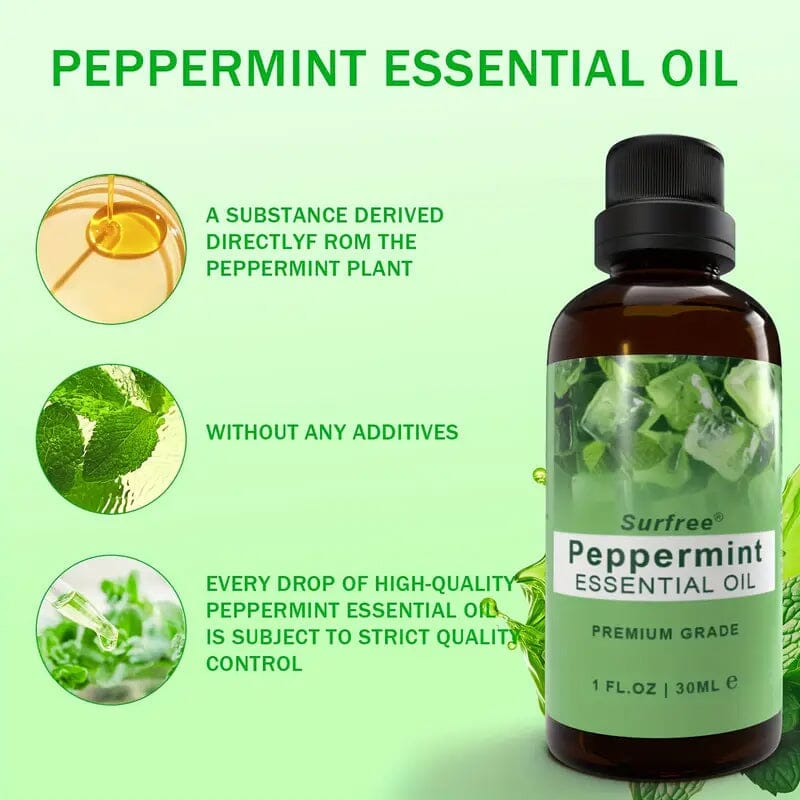 2-Pack: Peppermint Premium Quality Essential Oil Wellness - DailySale