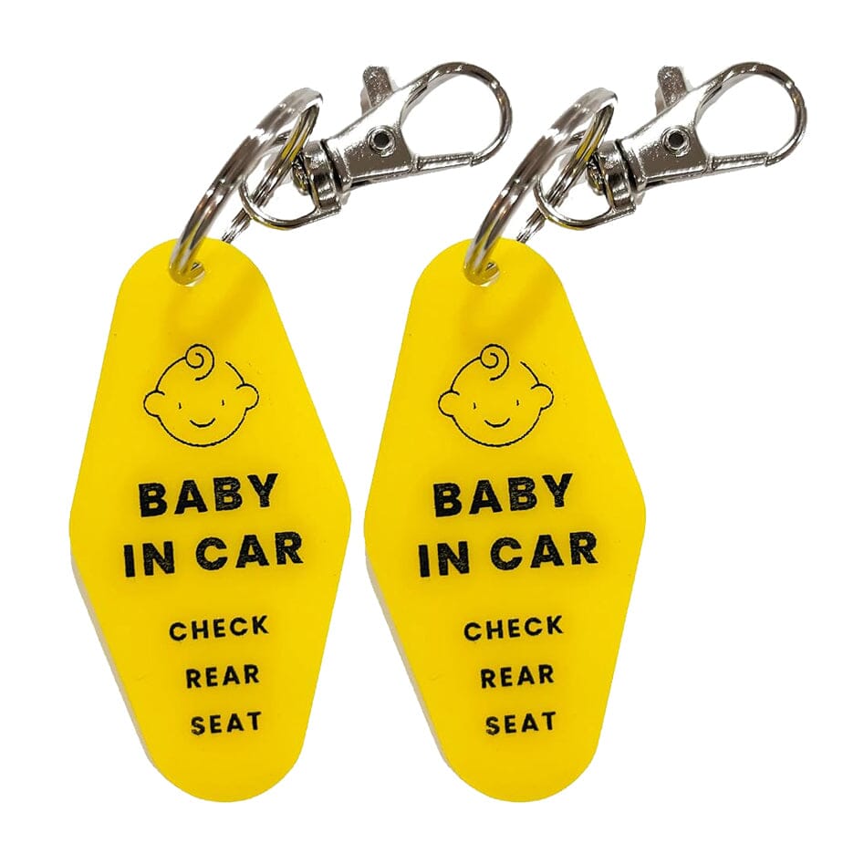 2-Pack: Safe Baby in Car Reminder Keychain Everything Else - DailySale